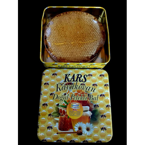 BOZYİĞİT DOĞAL PETEKLİ KARAKOVAN BALI 1,5 KG TENEKE yeni mahsul