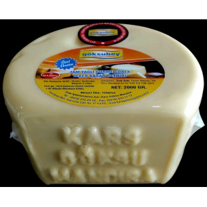 KARS GÖKSU MANDIRA GÖKSUBEY GURME GÖBEK TEKER KAŞAR 2 KG VAKUMLU