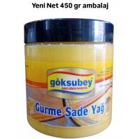 GÖKSUBEY ÖZEL ÜRETİM GURME SADE YAĞ-SAF YAĞ (ERİTİLMİŞ TEREYAĞI) 450 gr GÖKSUBEY ÖZEL ÜRETİM GURME SADE YAĞ-SAF YAĞ (ERİTİLMİŞ TEREYAĞI) 450 gr